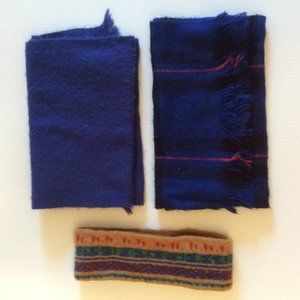 Blue Scarf w Headband 2 Womens Scarves Winter Headwraps Home Earmuff Headscarves